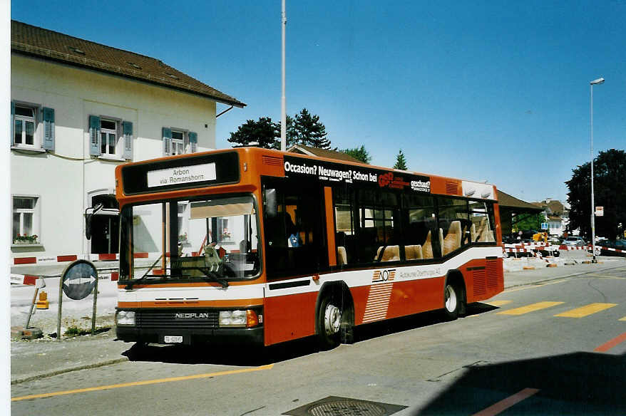 (048'316) - AOT Amriswil - Nr. 5/TG 62'895 - Neoplan am 17. Juli 2001 beim Bahnhof Amriswil