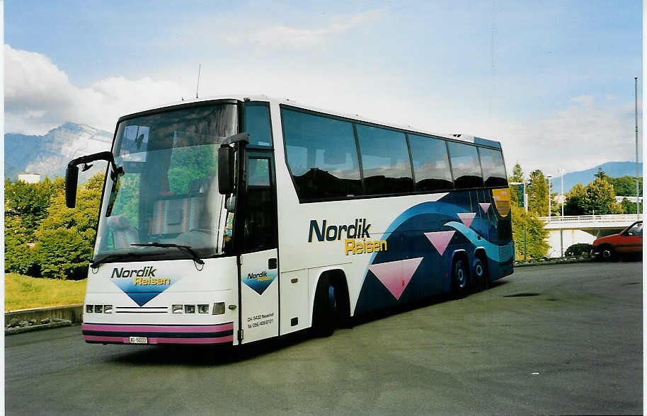 (049'601) - Nordik, Neuenhof - AG 50'222 - Drgmller am 2. September 2001 in Spiez, Hotel Bren