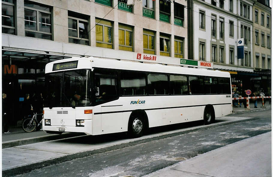 (053'217) - Funi-Car, Biel - Nr. 6/BE 99'306 - Mercedes/R&J (ex P 25'327) am 22. April 2002 in Biel, Guisanplatz