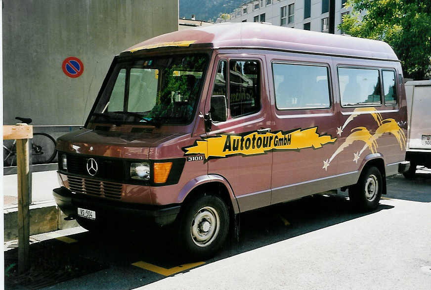 (054'834) - Autotour, Visp - VS 504 - Mercedes am 23. Juli 2002 in Visp, Postautostation
