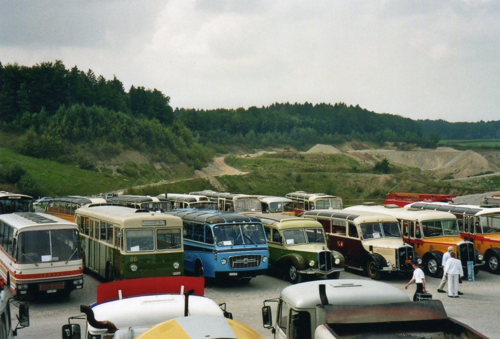 (055'801) - Ein kleiner Ausschnitt vom Saurertreffen 2002 in Niederbipp am 31. August 2002