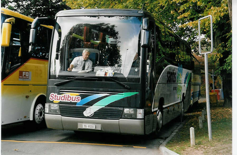 (056'134) - Studach, Teufen - TG 9110 - Mercedes am 29. September 2002 in Murten, Carterminal