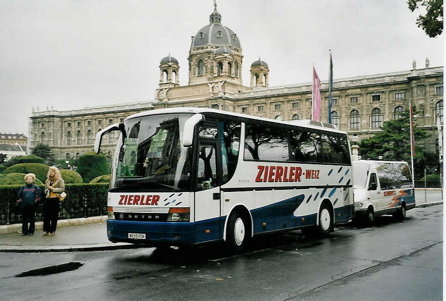 (056'429) - Zierler, Weiz - WZ 5 GDA - Setra am 8. Oktober 2002 in Wien, Burgring