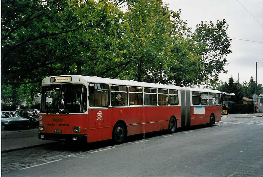 (056'625) - Wiener Linien - Nr. 8020/W 740'020 - Grf/Steyr am 9. Oktober 2002 in Wien, Heiligenstadt