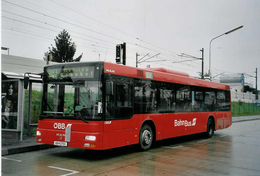 (056'734) - BB - BB 2750 - MAN am 10. Oktober 2002 in Wien, Siebenhirten