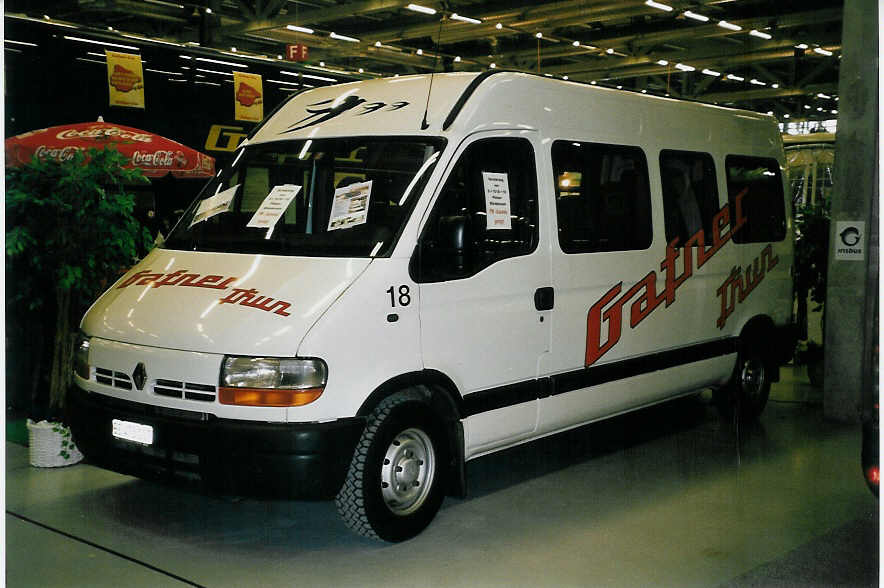 (058'505) - Gafner, Thun - Nr. 18/BE 473'107 - Renault am 12. Januar 2003 in Bern, Ferienmesse