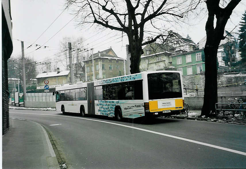 (058'828) - VBSH Schaffhausen - Nr. 9/SH 38'009 - Volvo/Hess am 20. Februar 2003 beim Bahnhof Schaffhausen