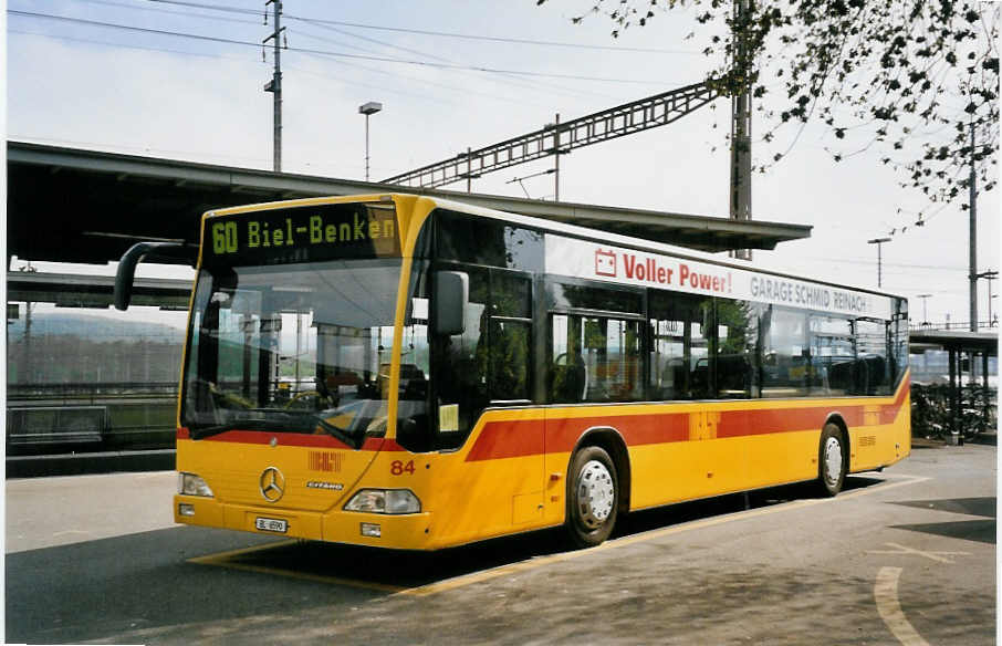 (059'832) - BLT Oberwil - Nr. 84/BL 6590 - Mercedes am 19. April 2003 beim Bahnhof Muttenz