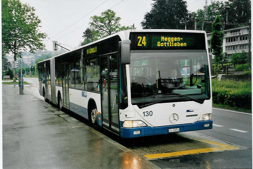 (060'531) - VBL Luzern - Nr. 130/LU 15'074 - Mercedes am 26. Mai 2003 in Luzern, Verkehrshaus