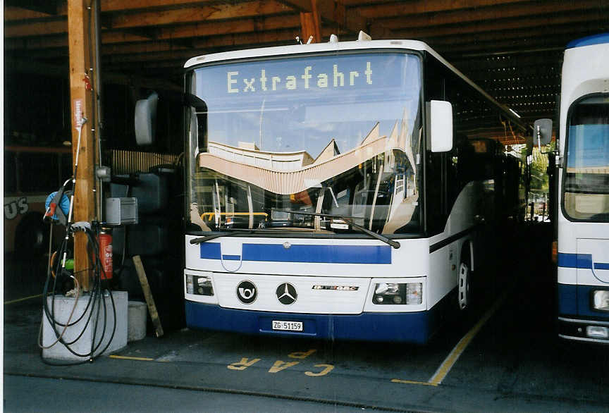 (061'105) - ZVB Zug - Nr. 59/ZG 51'159 - Mercedes am 21. Juni 2003 in Zug, Garage