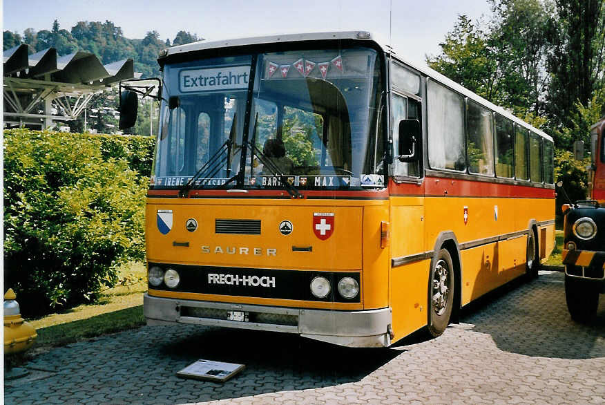 (061'412) - Schmid, Dietikon - Saurer/FHS (ex Schmid, Buchs; ex Richter, Winterthur; ex Schaub, Arisdorf) am 13. Juli 2003 in Luzern, Verkehrshaus