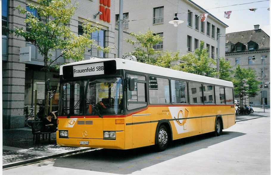 (061'922) - PostAuto Thurgau-Schaffhausen - Nr. 6/TG 158'206 - Mercedes/R&J (ex P 25'331) am 25. Juli 2003 beim Bahnhof Frauenfeld