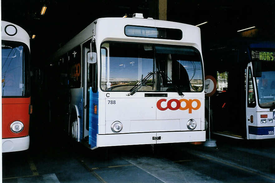 (062'612) - TL Lausanne - Nr. 788 - NAW/Lauber Trolleybus am 4. August 2003 in Lausanne, Dpt Prelaz