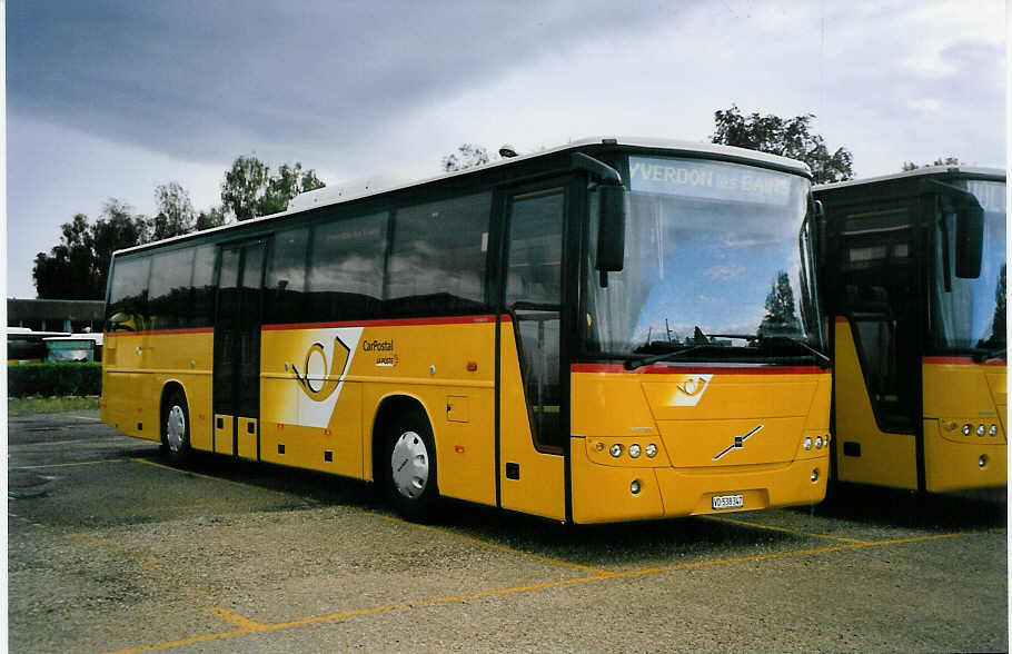 (062'816) - CarPostal Vaud-Fribourg - VD 538'347 - Volvo am 30. August 2003 in Yverdon, Garage