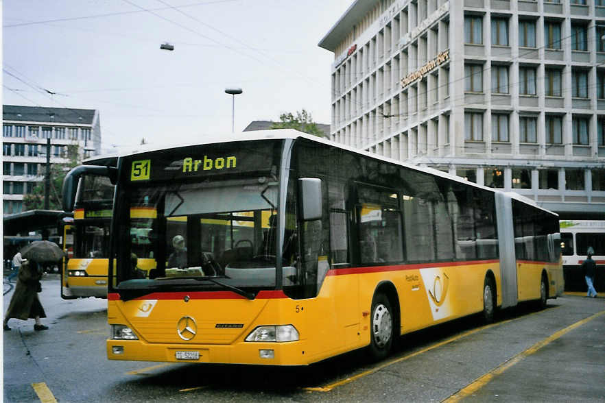 (063'830) - Cars Alpin Neff, Arbon - Nr. 5/TG 52'208 - Mercedes am 9. Oktober 2003 beim Bahnhof St. Gallen