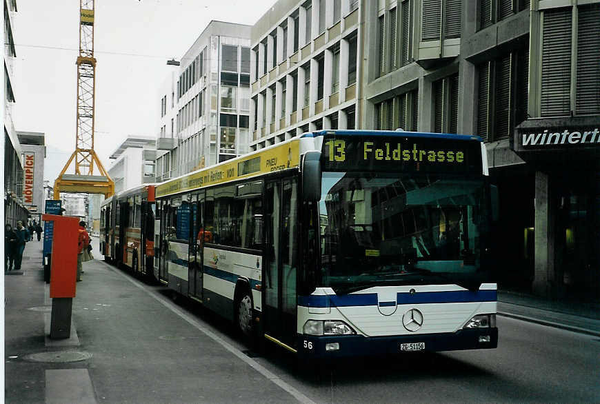 (065'801) - ZVB Zug - Nr. 56/ZG 51'156 - Mercedes/Hess am 28. Februar 2004 in Zug, Postplatz