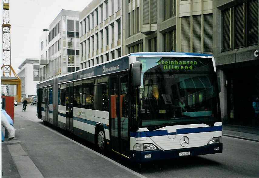 (065'806) - ZVB Zug - Nr. 1/ZG 3351 - Mercedes/Hess am 28. Februar 2004 in Zug, Postplatz
