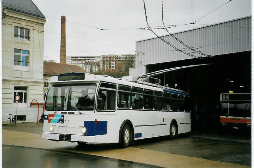 (066'320) - TPG Genve (TL 706) - Nr. 57 - FBW/Hess Trolleybus (ex Nr. 786) am 21. Mrz 2004 in Genve, Dpt