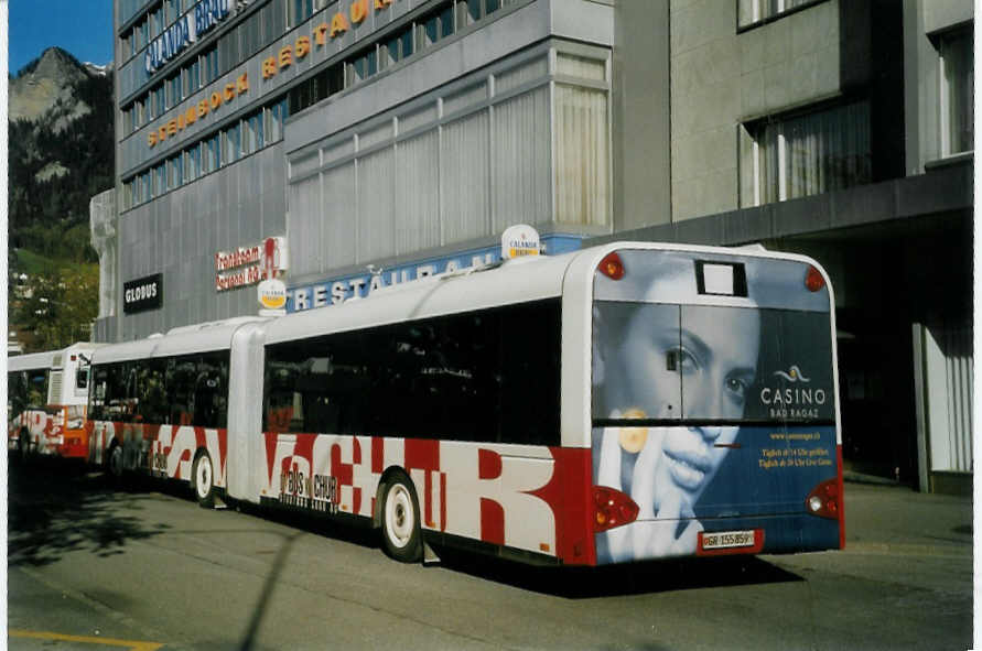 (066'728) - SBC Chur - Nr. 59/GR 155'859 - Solaris am 20. April 2004 beim Bahnhof Chur