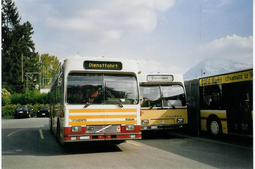 (067'534) - STI Thun - Nr. 36/BE 443'836 - Volvo/R&J (ex SAT Thun Nr. 36) am 15. Mai 2004 bei der Schifflndte Thun