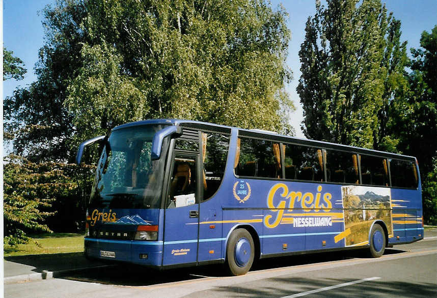 (068'815) - Aus Deutschland: Greis, Nesselwang - OAL-AJ 444 - Setra am 3. Juli 2004 in Thun, Lachen