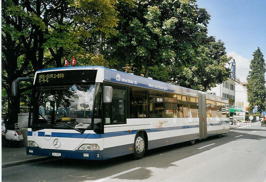 (070'132) - ZVB Zug - Nr. 2/ZG 3352 - Mercedes/Hess am 21. August 2004 in Luzern, Allmend