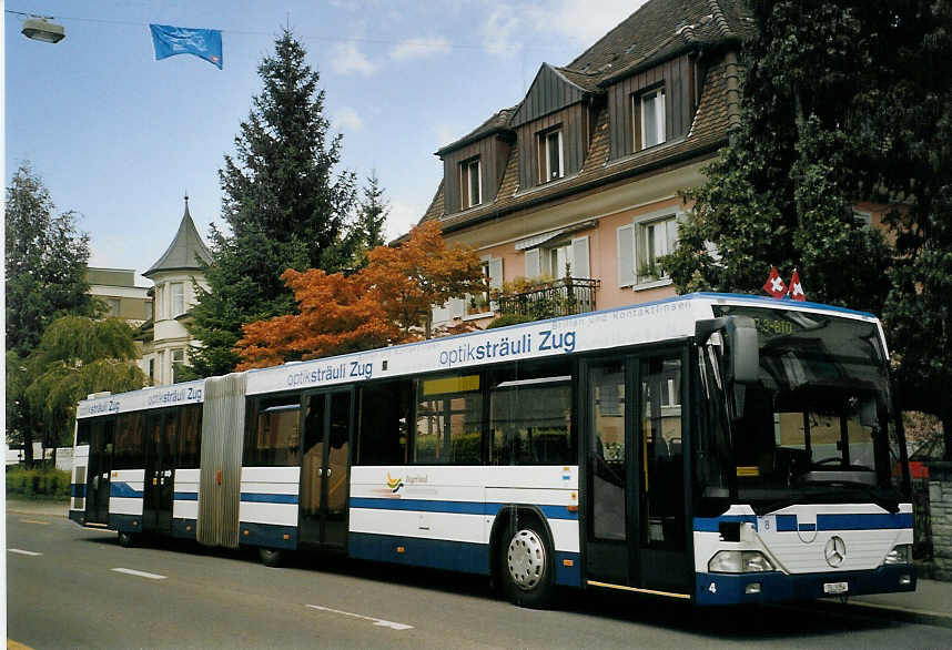(070'201) - ZVB Zug - Nr. 4/ZG 3354 - Mercedes/Hess am 21. August 2004 in Luzern, Allmend