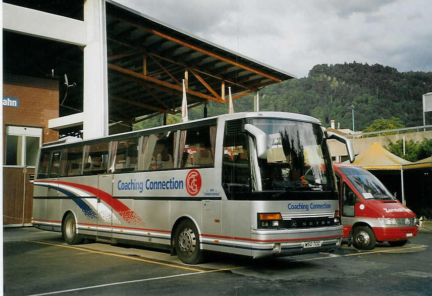 (070'405) - Aus England: Coaching Connection, Lanidloes - M50 TCC - Setra am 25. August 2004 in Thun, Grabengut