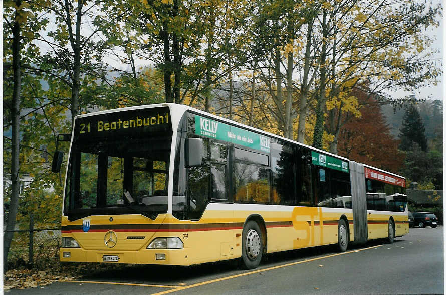 (072'533) - STI Thun - Nr. 74/BE 263'474 - Mercedes am 7. November 2004 bei der Schifflndte Thun