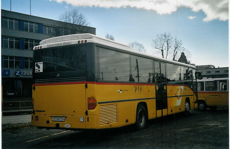 (073'606) - CarPostal Vaud-Fribourg - VD 548'724 - Mercedes am 1. Januar 2005 in Yverdon, Garage