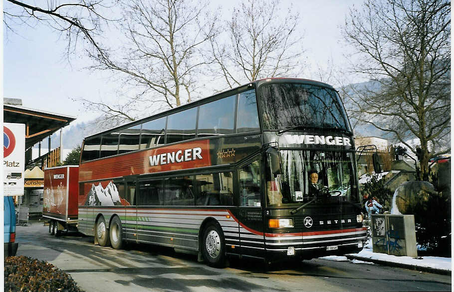 (075'333) - Wenger, Interlaken - Nr. 2/BE 366'467 - Setra am 26. Februar 2005 in Thun, Grabengut