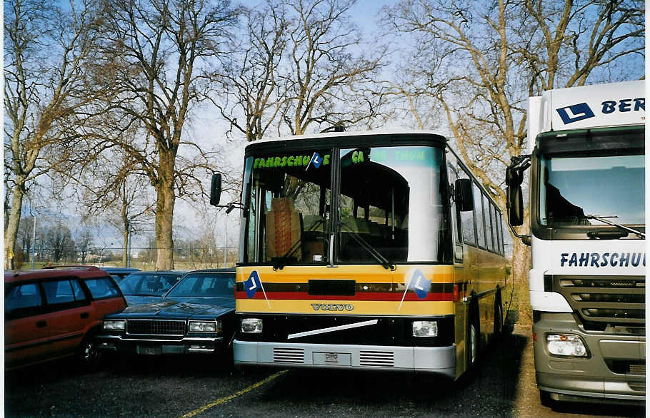 (075'725) - Fahrschule GA-RO, Thun - Volvo/Lauber (ex STI Thun Nr. 4; ex TSG Blumenstein Nr. 5) am 20. Mrz 2005 in Thun-Allmendingen