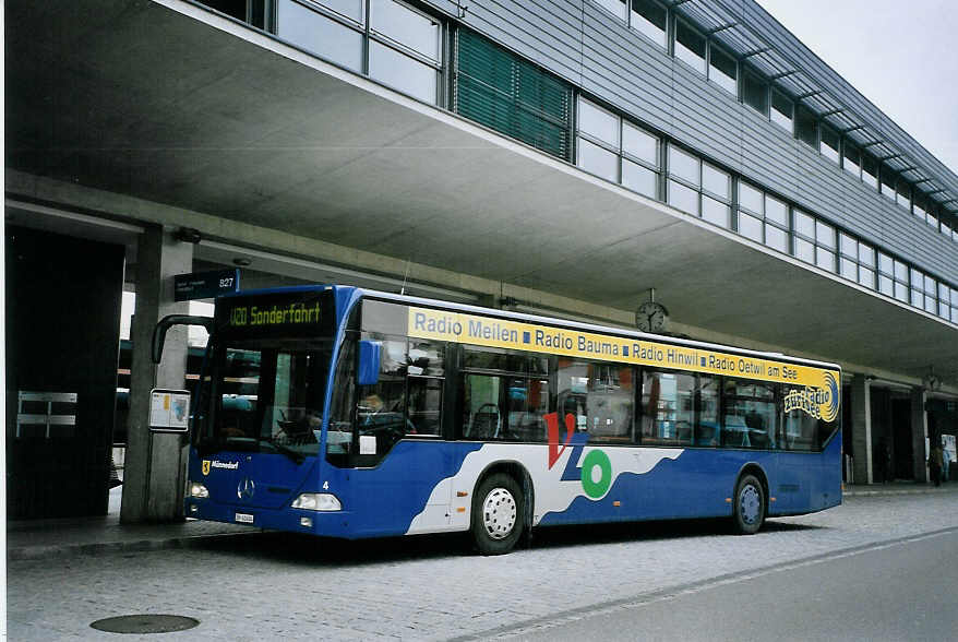(075'826) - VZO Grningen - Nr. 4/ZH 41'404 - Mercedes am 31. Mrz 2005 beim Bahnhof Uster