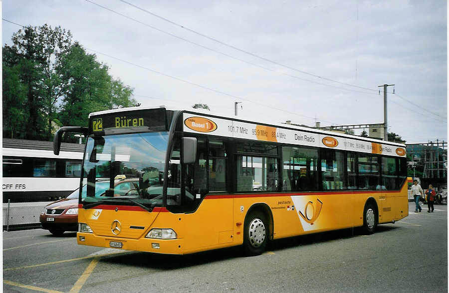 (077'025) - PostAuto Nordwestschweiz - SO 148'657 - Mercedes (ex P 25'253) am 5. Juni 2005 beim Bahnhof Liestal