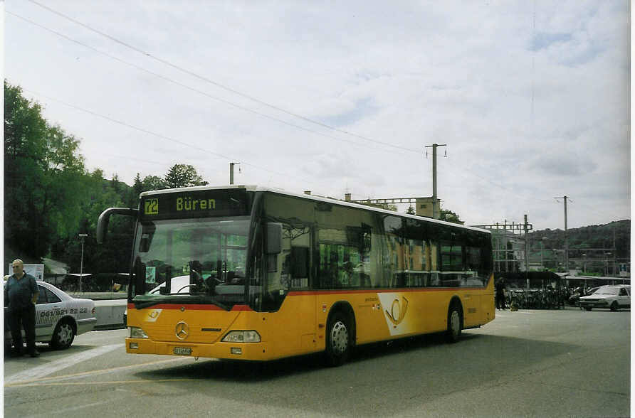 (077'320) - PostAuto Nordwestschweiz - SO 148'658 - Mercedes (ex P 25'254) am 5. Juni 2005 beim Bahnhof Liestal