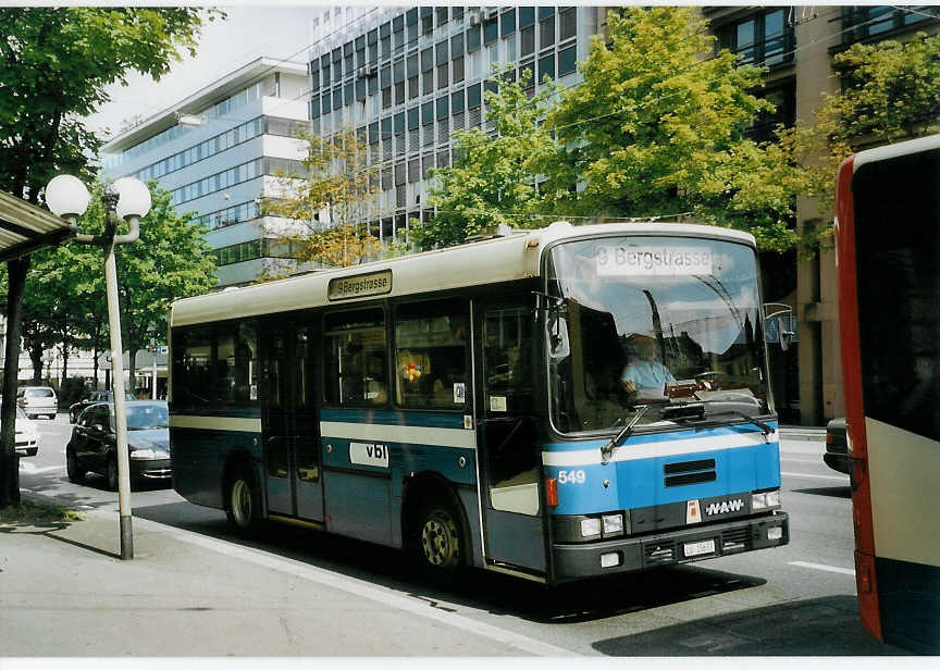 (077'732) - VBL Luzern - Nr. 549/LU 15'633 - NAW/R&J (ex Gowa, Luzern Nr. 49) am 18. Juni 2005 in Luzern, Pilatusplatz