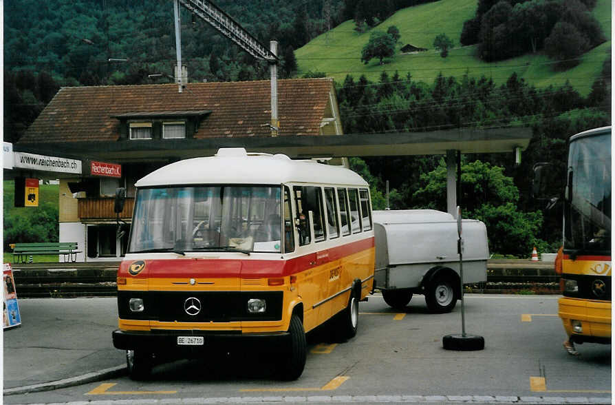 (078'003) - Portenier, Adelboden - Nr. 6/BE 26'710 - Mercedes (ex Geiger, Adelboden Nr. 6) am 25. Juni 2005 beim Bahnhof Reichenbach