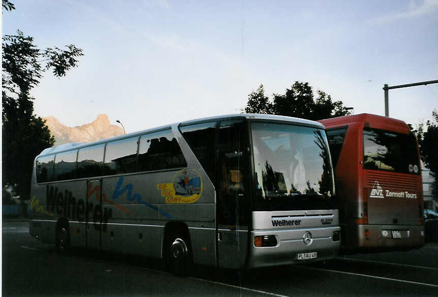 (078'213) - Aus Deutschland; Weiherer, Rehau - PL-AU 49 - Mercedes am 4. Juli 2005 in Thun, Seestrasse