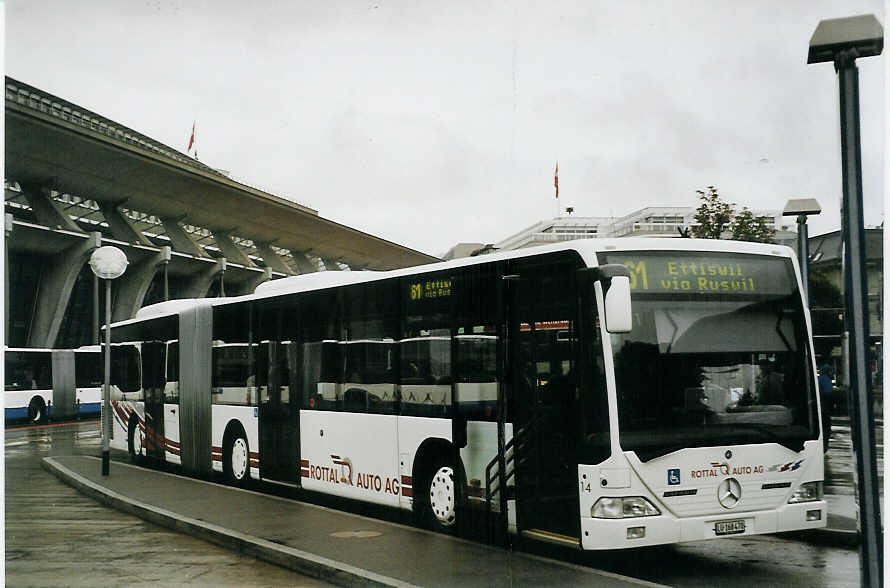 (078'419) - ARAG Ruswil - 14/LU 168'470 - Mercedes am 11. Juli 2005 beim Bahnhof Luzern