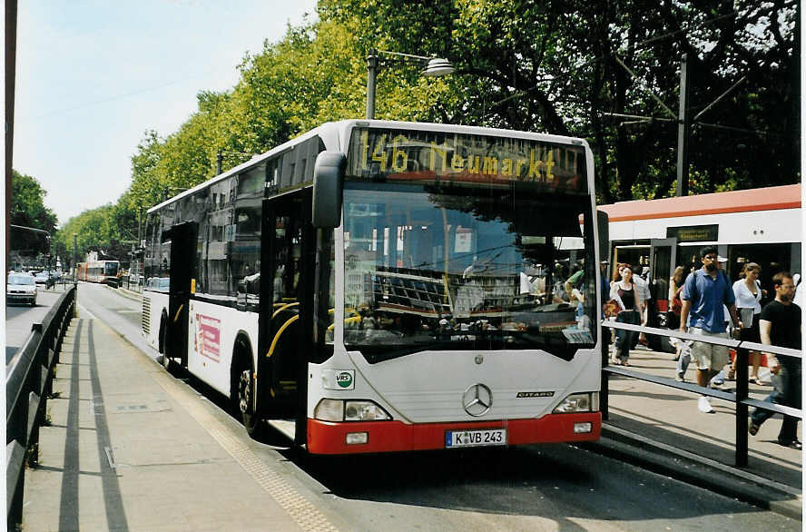 (078'614) - KVB Kln - Nr. 243/K-VB 243 - Mercedes am 18. Juli 2005 in Kln