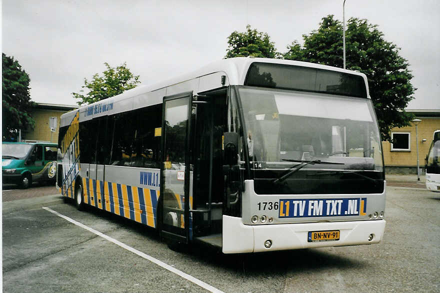 (078'910) - Hermes, Kampen - Nr. 1736/BN-NV-91 - VDL Berkhof am 21. Juli 2005 beim Bahnhof Venlo