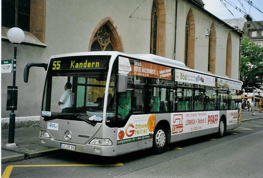(079'306) - Aus Deutschland: RVL Lrrach - L-JR 55 - Mercedes am 30. Juli 2005 in Basel, Claraplatz