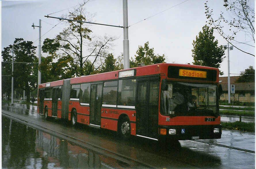 (080'618) - Bernmobil, Bern - Nr. 231/BE 513'231 - MAN am 1. Oktober 2005 in Bern, Guisanplatz