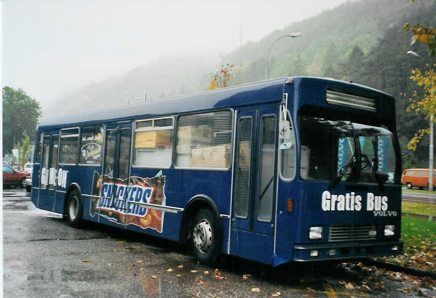 (081'019) - EAB Engelberg - Volvo/Lauber (ex STI Thun Nr. 18; ex SAT Thun Nr. 18) am 19. Oktober 2005 in Biel, BTR