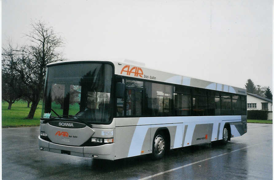 (081'027) - AAR bus+bahn, Aarau - Nr. 156/SO 12'568 U - Scania/Hess am 19. Oktober 2005 in Selzach