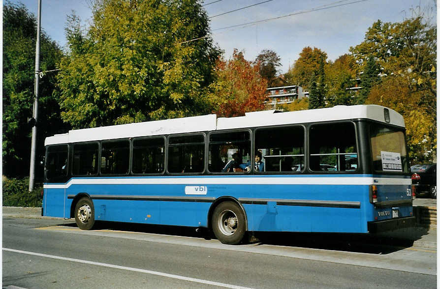 (081'308) - VBL Luzern - Nr. 53/LU 15'053 - Volvo/Hess am 21. Oktober 2005 in Luzern, Brelstrasse