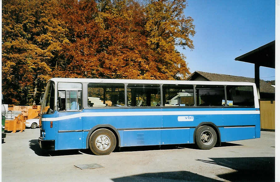 (081'412) - Bucheli, Kriens (RWB) - Nr. 8 - FBW/FHS am 29. Oktober 2005 in Oberburg, Ziegelgut