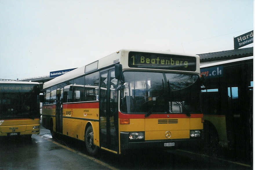 (081'934) - PostAuto Nordwestschweiz - SO 155'505 - Mercedes (ex P 25'508) am 24. Dezember 2005 beim Bahnhof Interlaken West