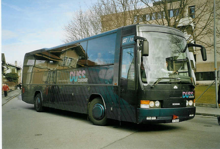 (084'034) - Duss, Hinwil - ZH 58'409 - Scania am 26. Mrz 2006 in Thun, Expo