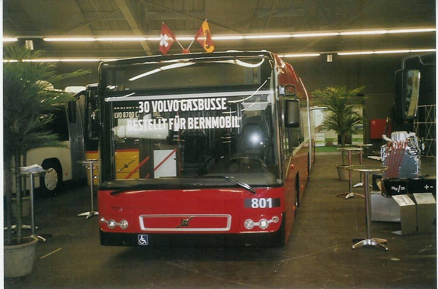 (084'725) - Bernmobil, Bern - Nr. 801 - Volvo am 8. Mai 2006 in Thun, Expo
